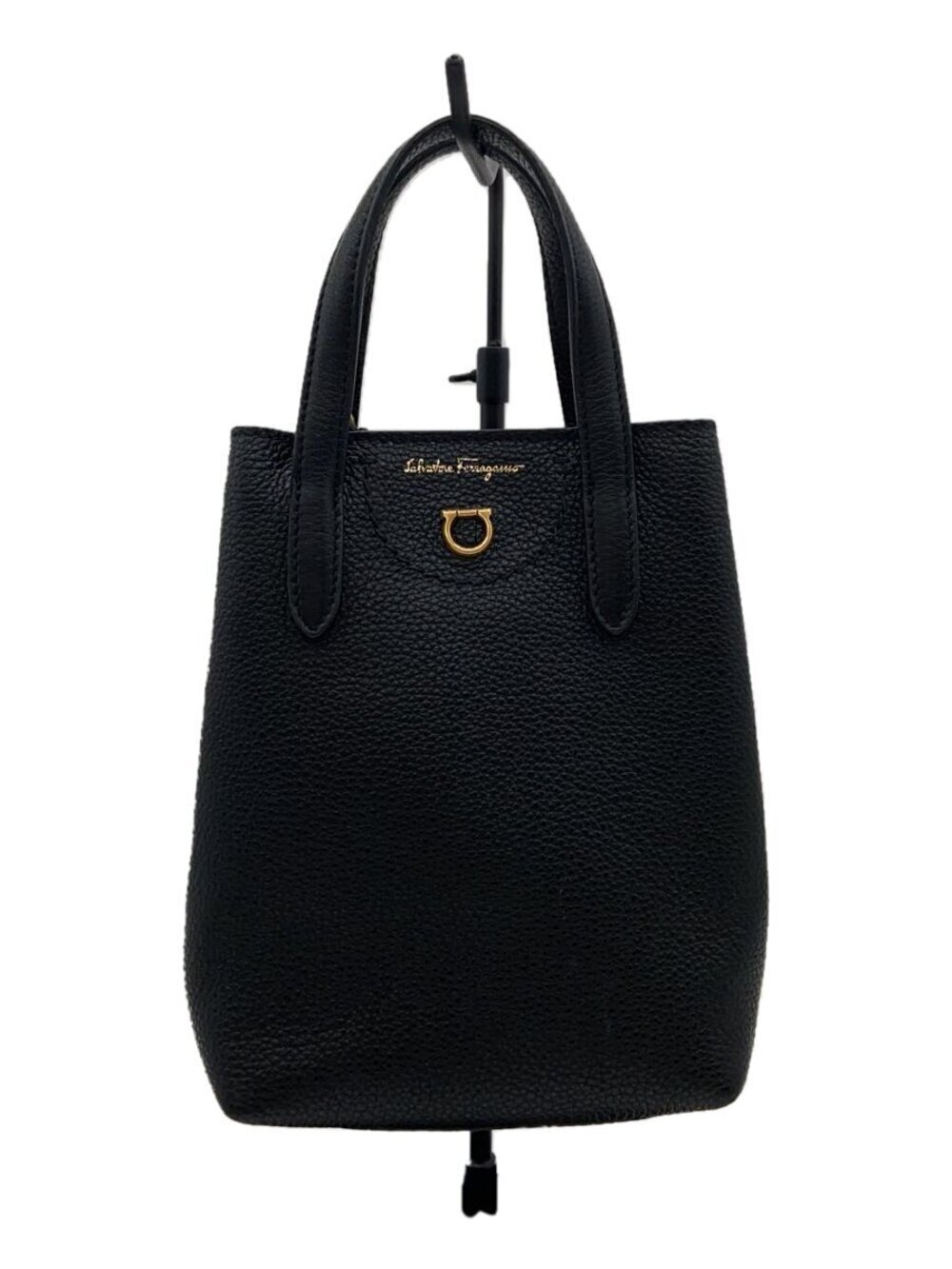 Salvatore Ferragamo Shoulder Bag Leather Black